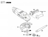 Bosch 3 601 H90 D02 GWS-22-180-LVI Angle-Grinder Spare Parts